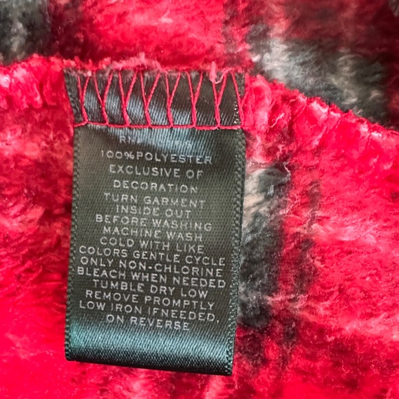 Polo by Ralph Lauren Red and Green Plaid Robe - Picture 4 of 4